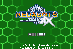 金属机器人大战AX-六书版 Medabots AX - Rokusho Version(US)(Natsume)(64Mb)